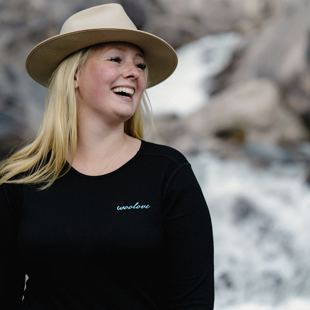 Women's Merino Wool Long Sleeve Crew Neck — Midweight