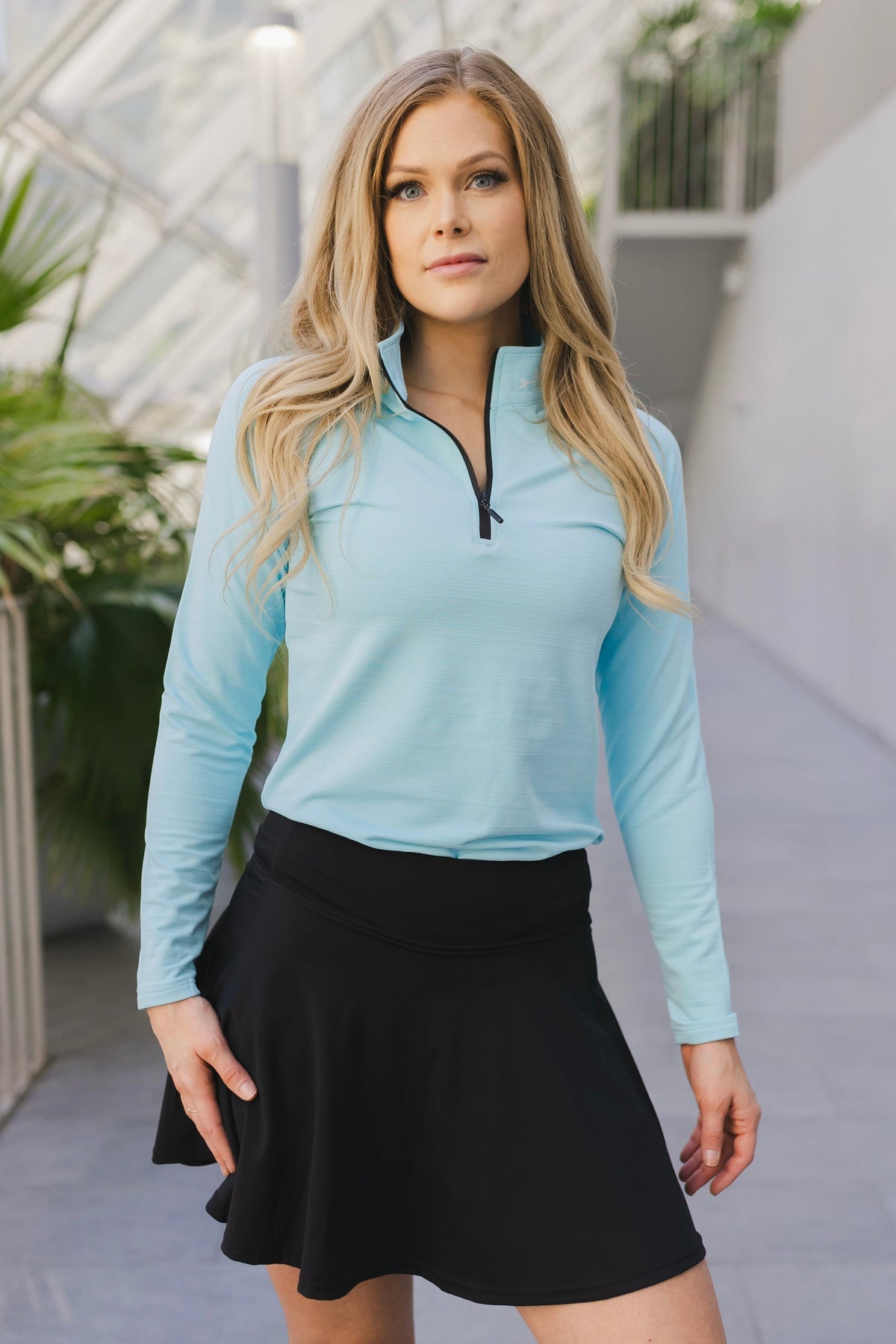 1/4 Zip Long Sleeve WOMENS — original product photograph