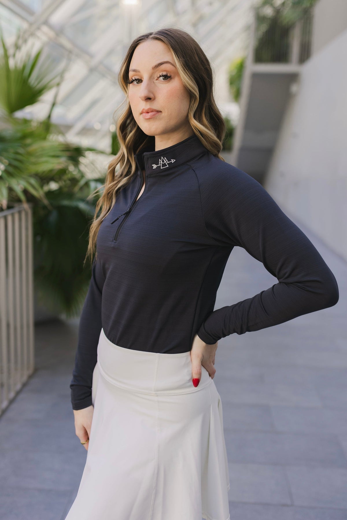 1/4 Zip Long Sleeve WOMENS — original product photograph