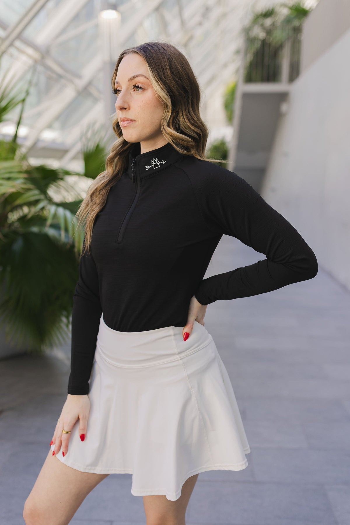 1/4 Zip Long Sleeve WOMENS — original product photograph