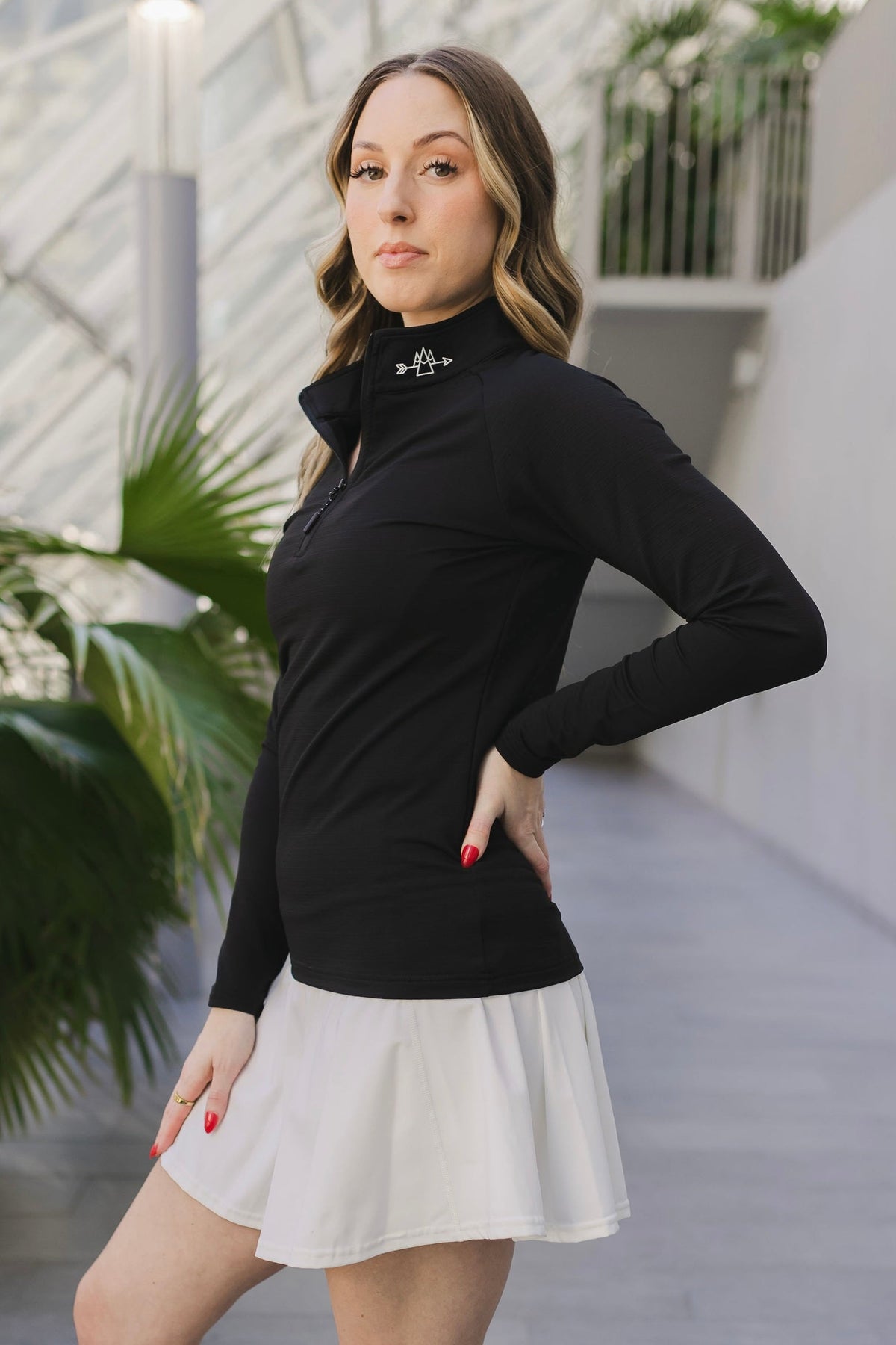 1/4 Zip Long Sleeve WOMENS — original product photograph