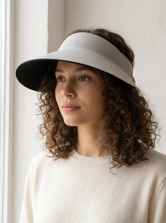 Adjustable wide-brim visor