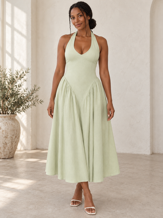 Halter Midi Sundress