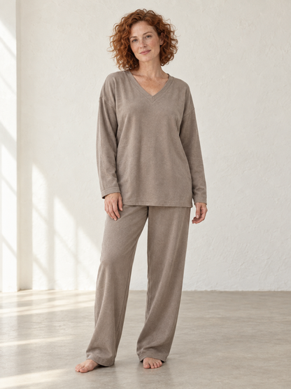 Terry & Co. French Terry Lounge Set: Latte