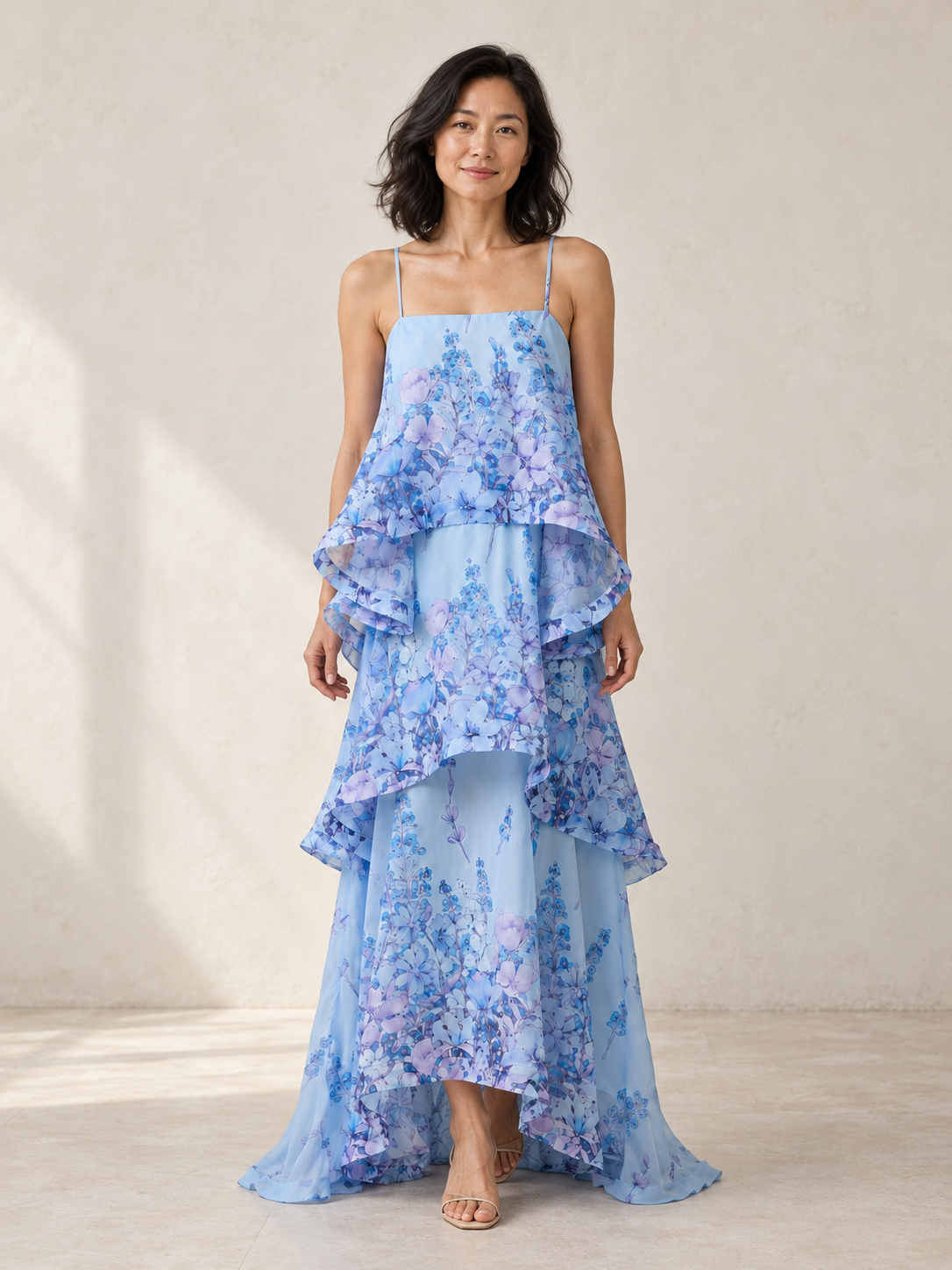 Bluebell Cascade Floral Maxi Dress – product cover