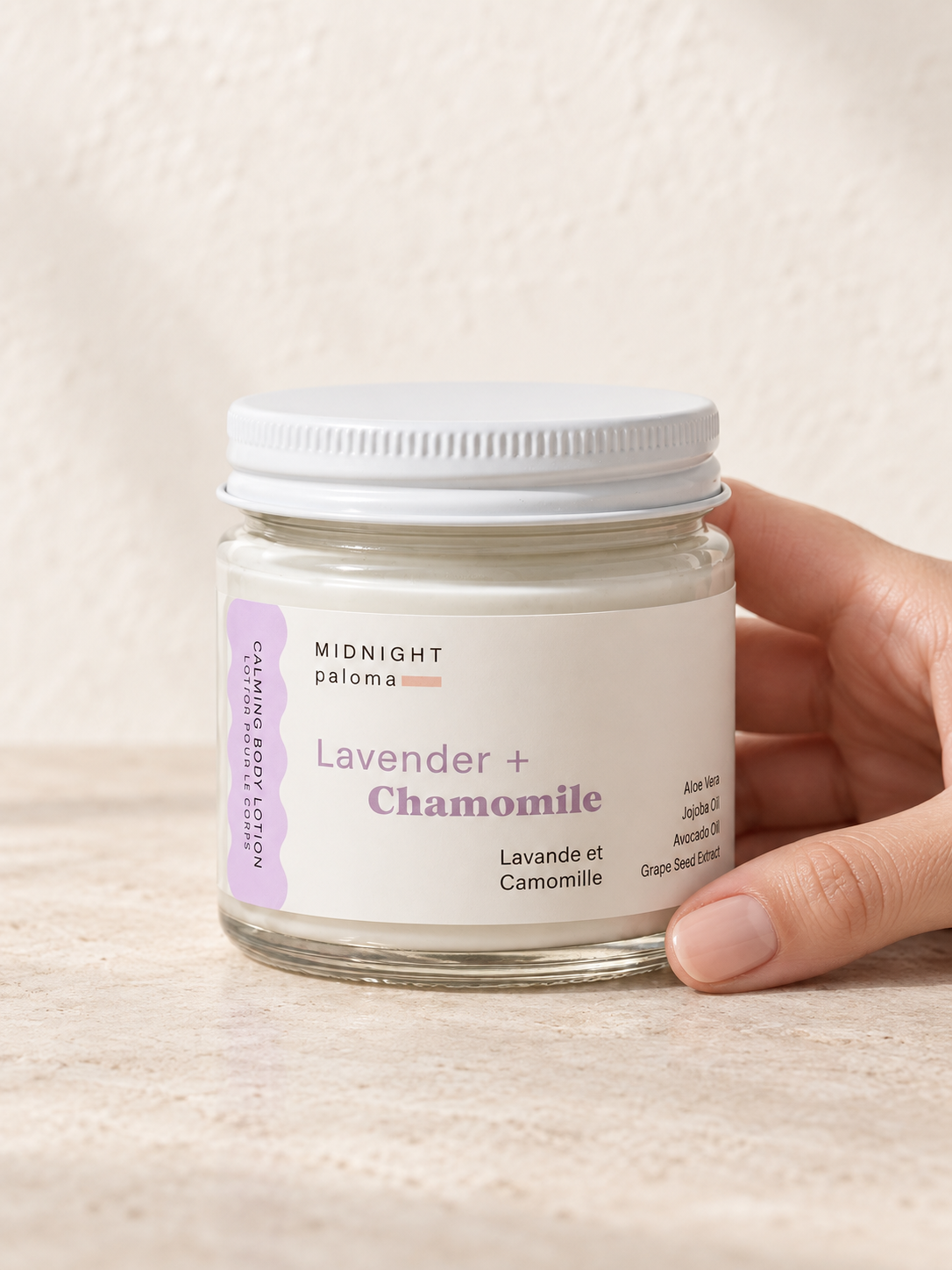 Lavender + Chamomile Body Lotion 4oz – product cover