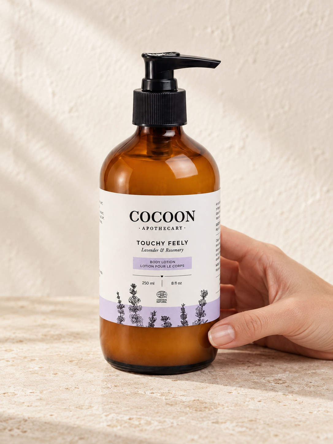 Touchy Feely Body Lotion - Lavender + Rosemary – product cover