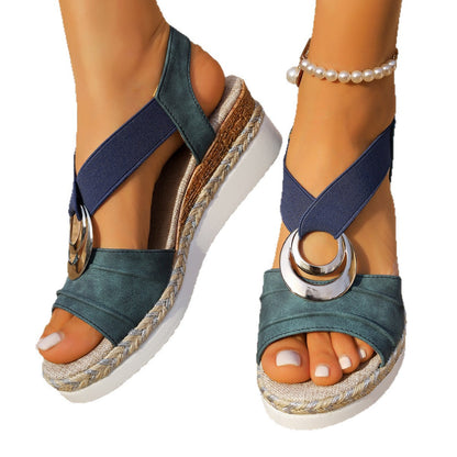 Marisol Buckle Espadrille Wedges
