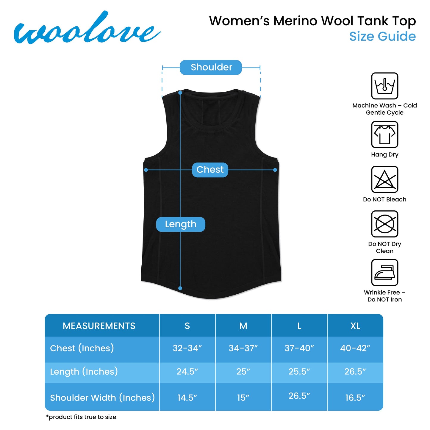 Women's Merino Wool Tank Top
