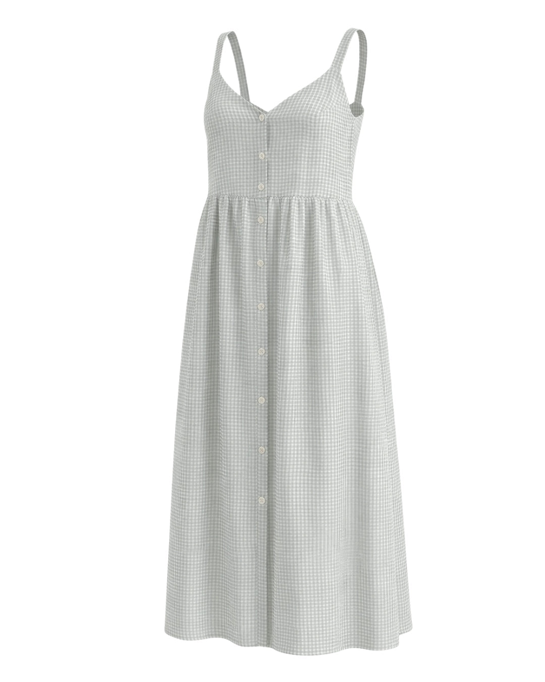Estelle Blue Gingham Dress