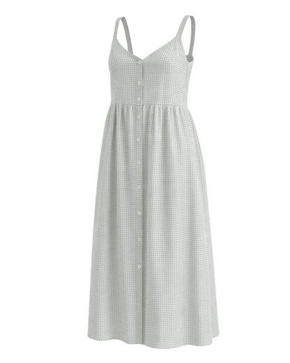 Estelle Blue Gingham Dress