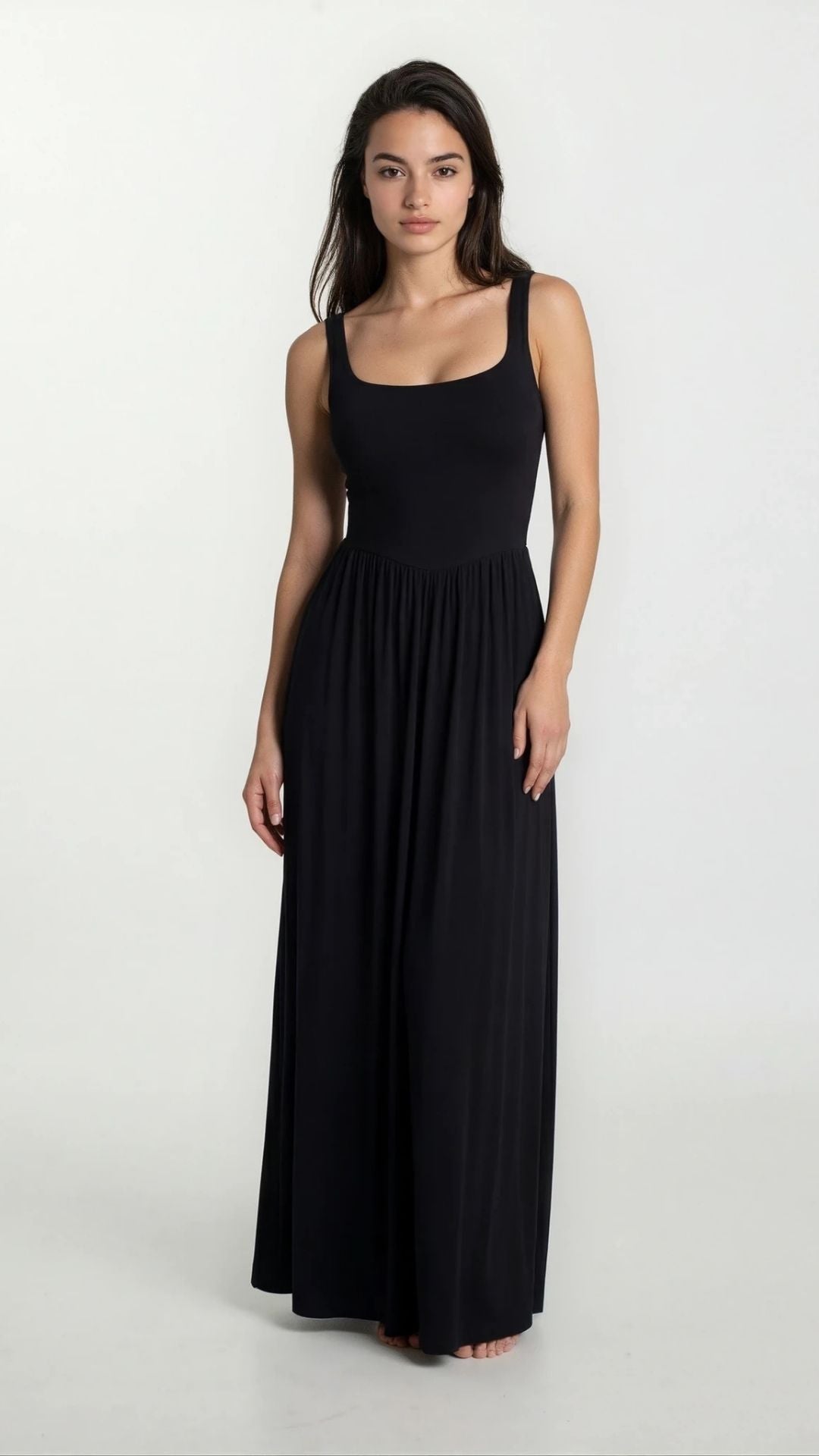 Dawn Jersey Maxi Dress — Black