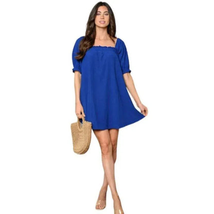 Square-Neck Mini Dress