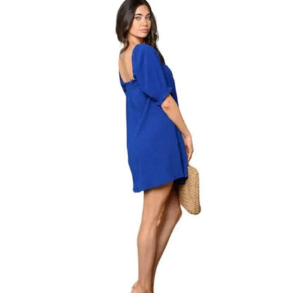 Square-Neck Mini Dress